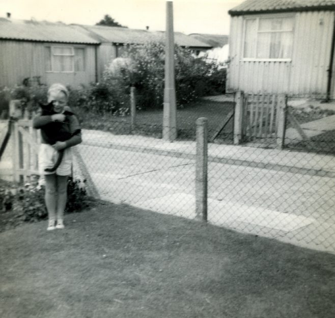 Mum, Steve and cat. Sixth Street, Pollards Hill