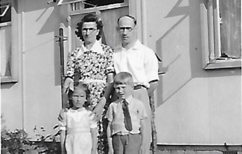 Mom and Dad, myself and my cousin Margaret from Cleethorpes. The Radleys, Sheldon