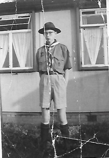 Mike in his scout uniform. The Radleys, Sheldon