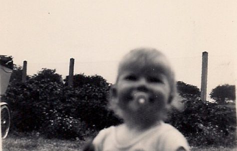 Martyn in the garden. Stapleford Road, Kings Norton