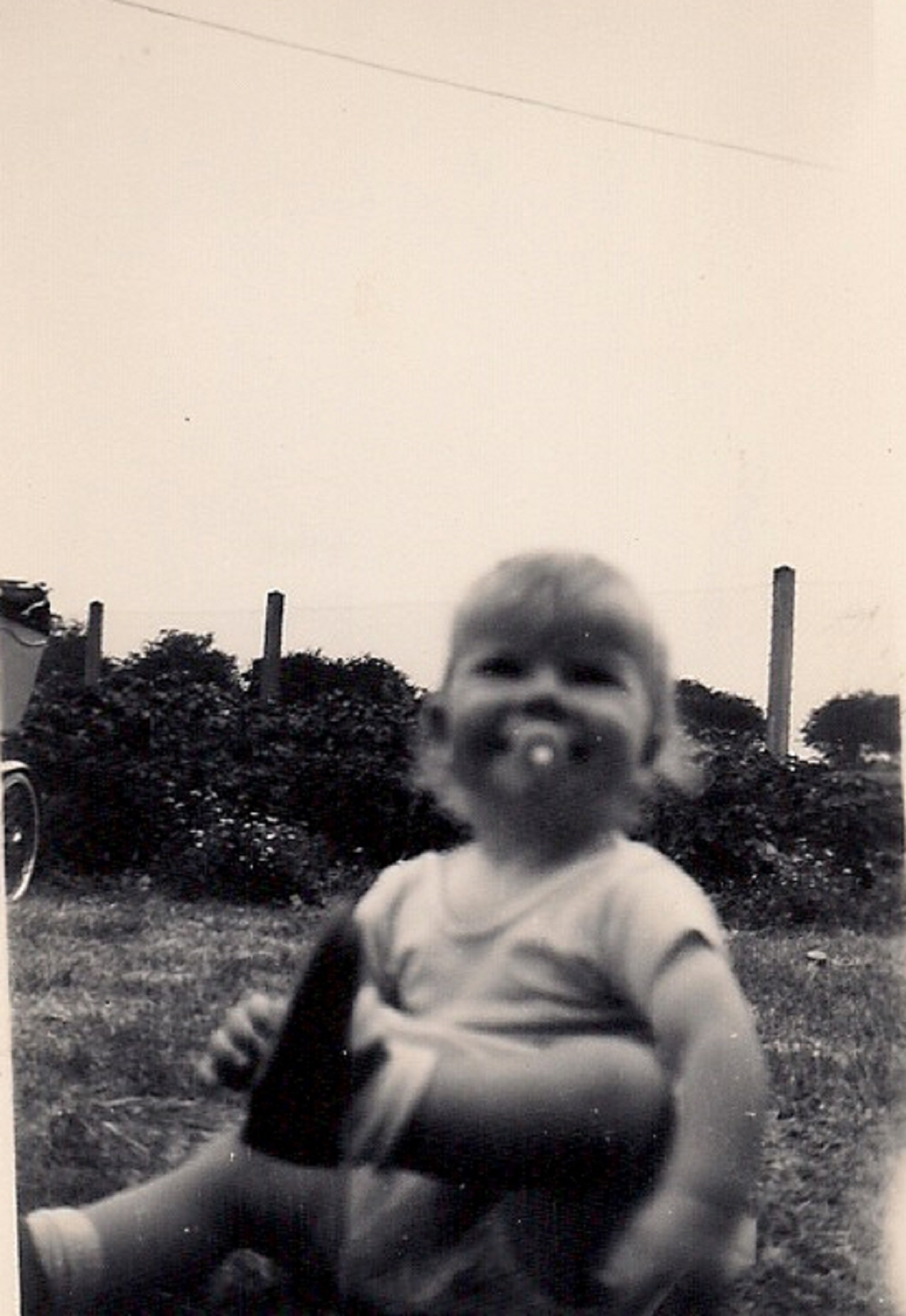 Martyn in the garden. Stapleford Road, Kings Norton