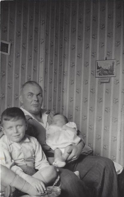 Dad, Michael and David. Beecher Drive, Halesowen