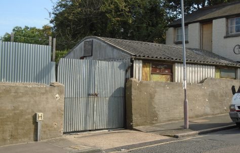 Arcon MkV reused as storage. Bramshot Avenue London SE7