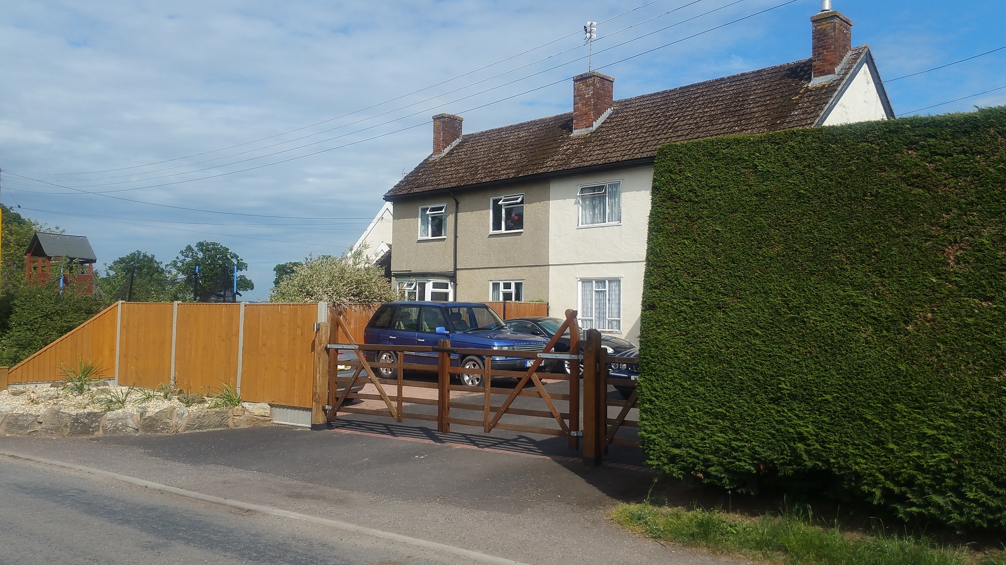 Pair of Swedish houses. Oake, Devon