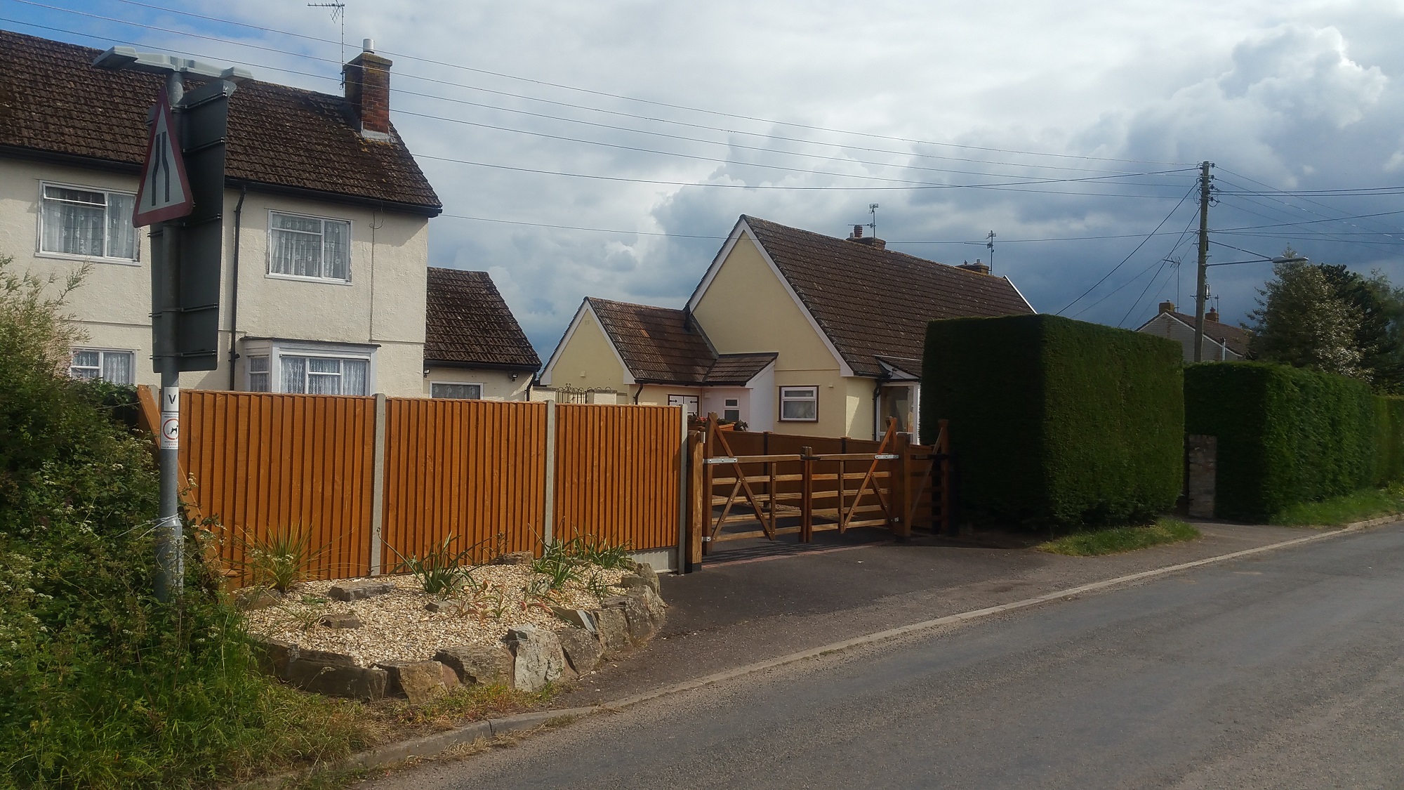 Swedish house and dormer bungalows. Oake, Devon