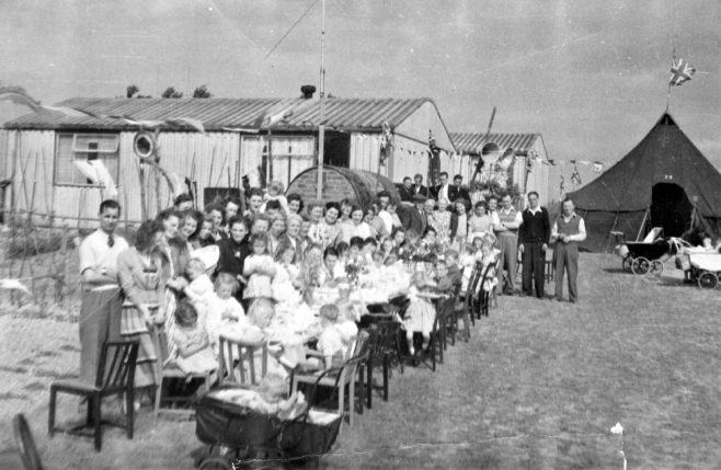 Coronation party, Dynes Road, Kemsing, Kent