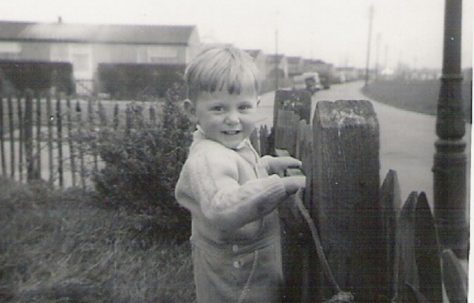 Graham in the front garden, 849 Ripple Road