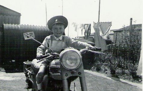 Graham on a motorbike, 849 Ripple Road