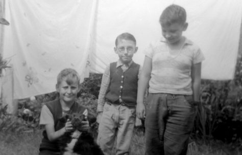 John with Bonzo the dog, Roy Powell and Pat Larkin who also lived in Reaston Street. London SE14