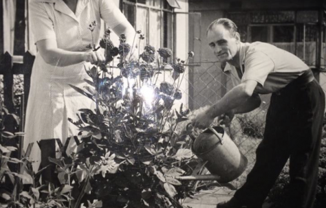 Prefab garden 1950s, Munster Square, Camden NW1