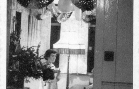 Christine Flanders. Interior of 7 Hind Grove, Poplar, London E14 Christmas 1957