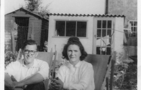 Robert and Annie Flanders. 7 Hind Grove, Poplar, E.14. late 1940s.