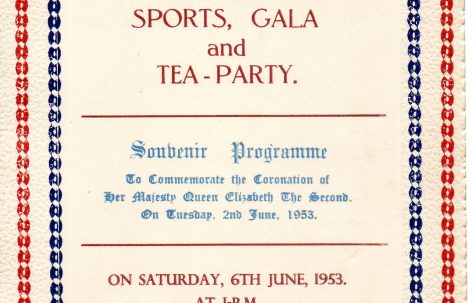 Souvenir Programme, Coronation Party at the Prefabs, 6 June 1953