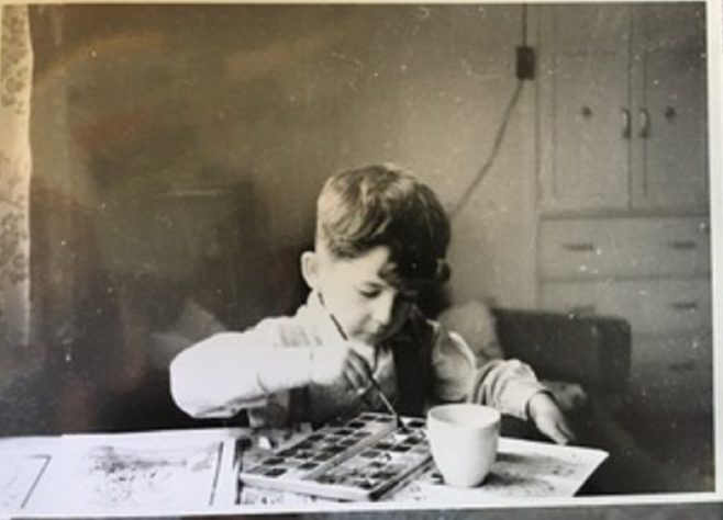 Me in living room of 15 Bonchurch Road Southampton about 1955 | Geoff Lindsay