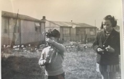 Geoff with cousin Maureen. 15 Bonchurch Road, Southampton