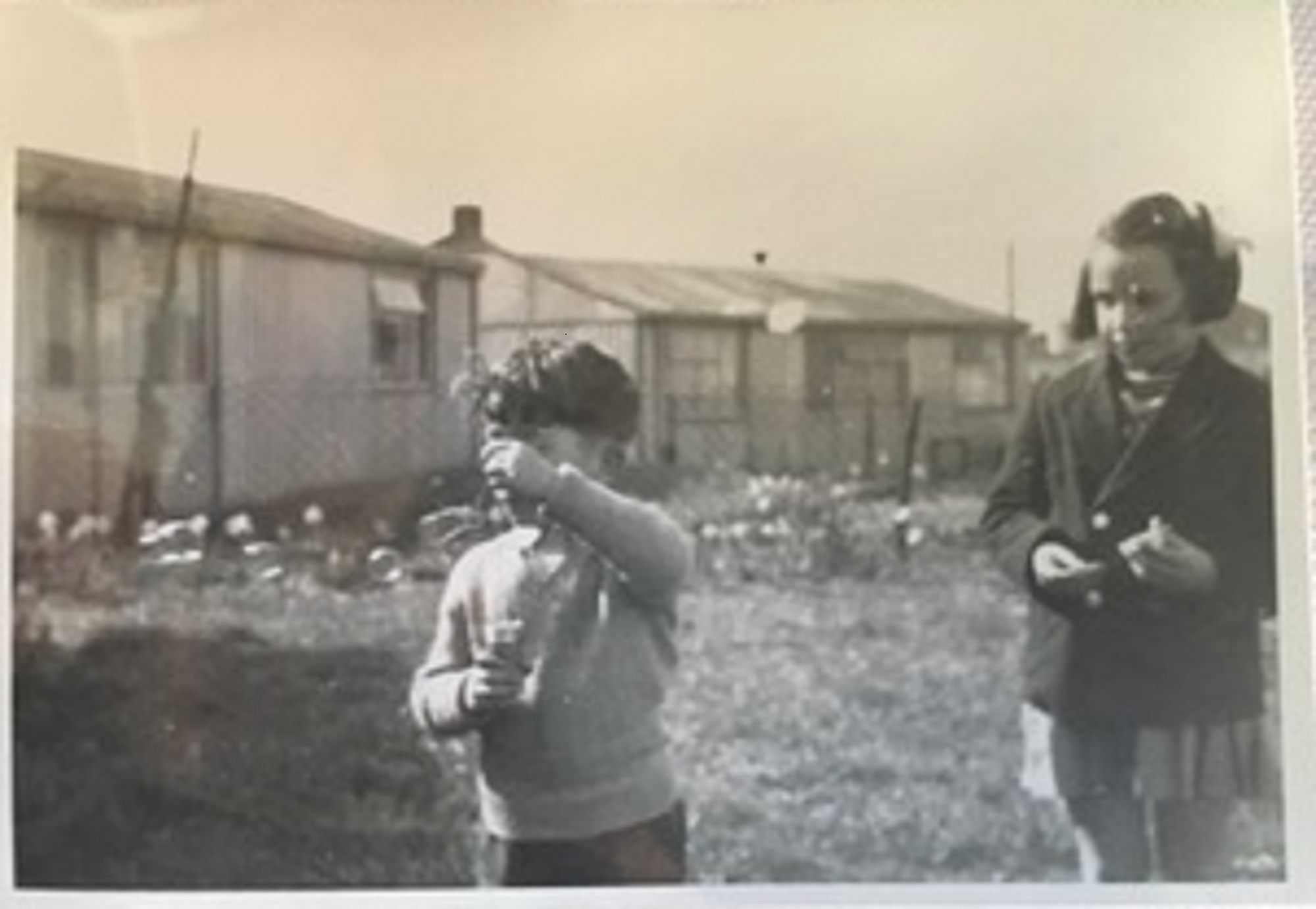 Geoff with cousin Maureen. 15 Bonchurch Road, Southampton