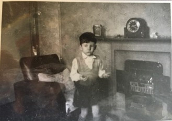 Me playing with fire early 1950s. 15 Bonchurch Road, Southampton | Geoff Lindsay