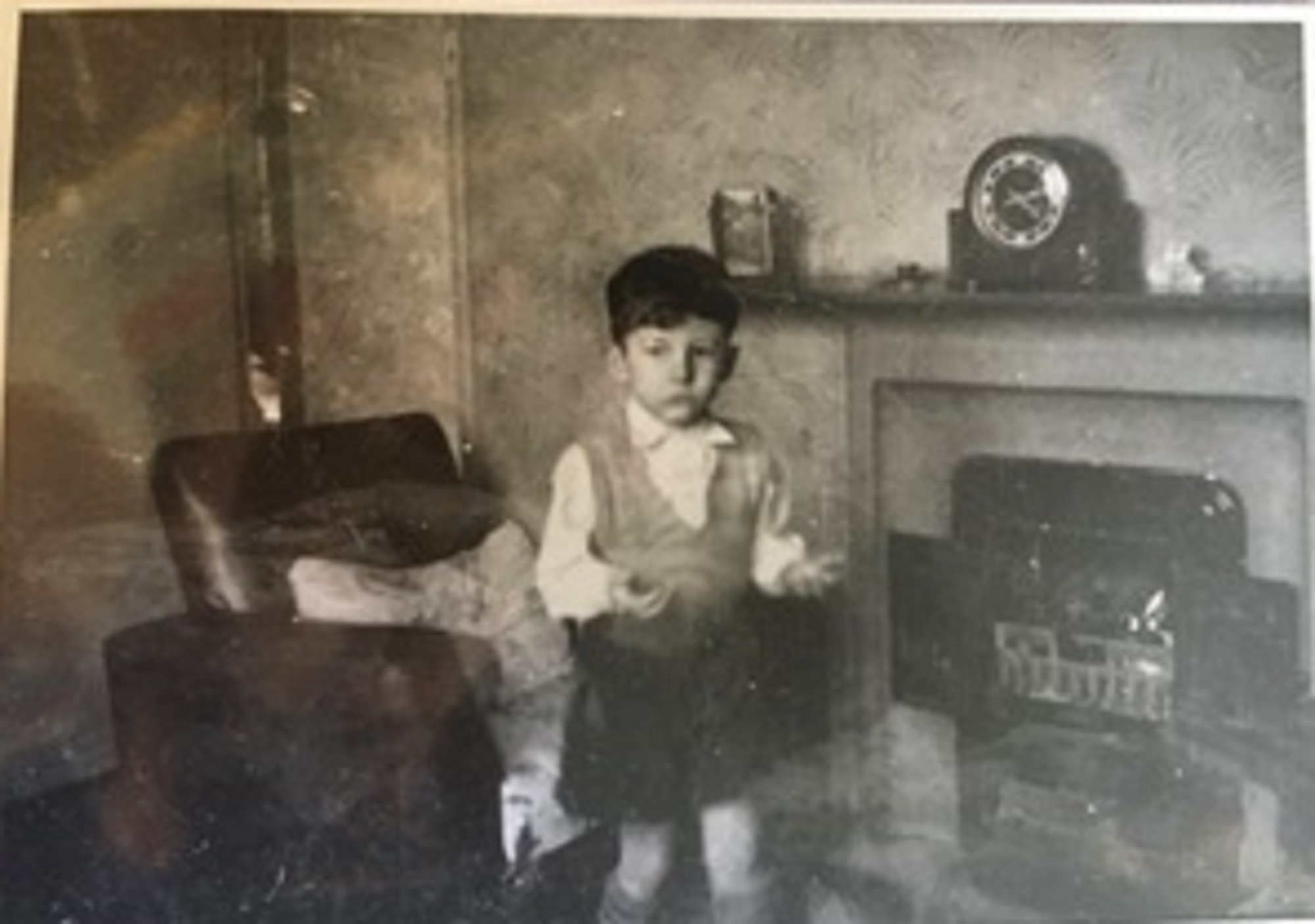 Me playing with fire early 1950s. 15 Bonchurch Road, Southampton