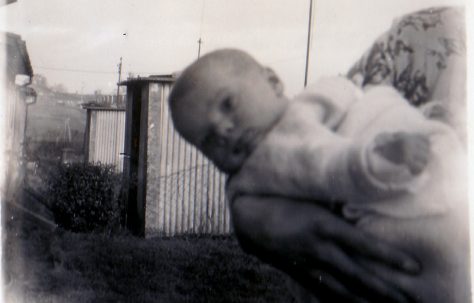 Age 2 months January 1955. 70 Lockley Crescent, Hatfield, Hertfordshire