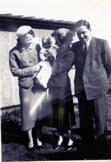 Christening & godparents, April 17th 1955. 70 Lockley Crescent, Hatfield, Hertfordshire | Gillian Beckford