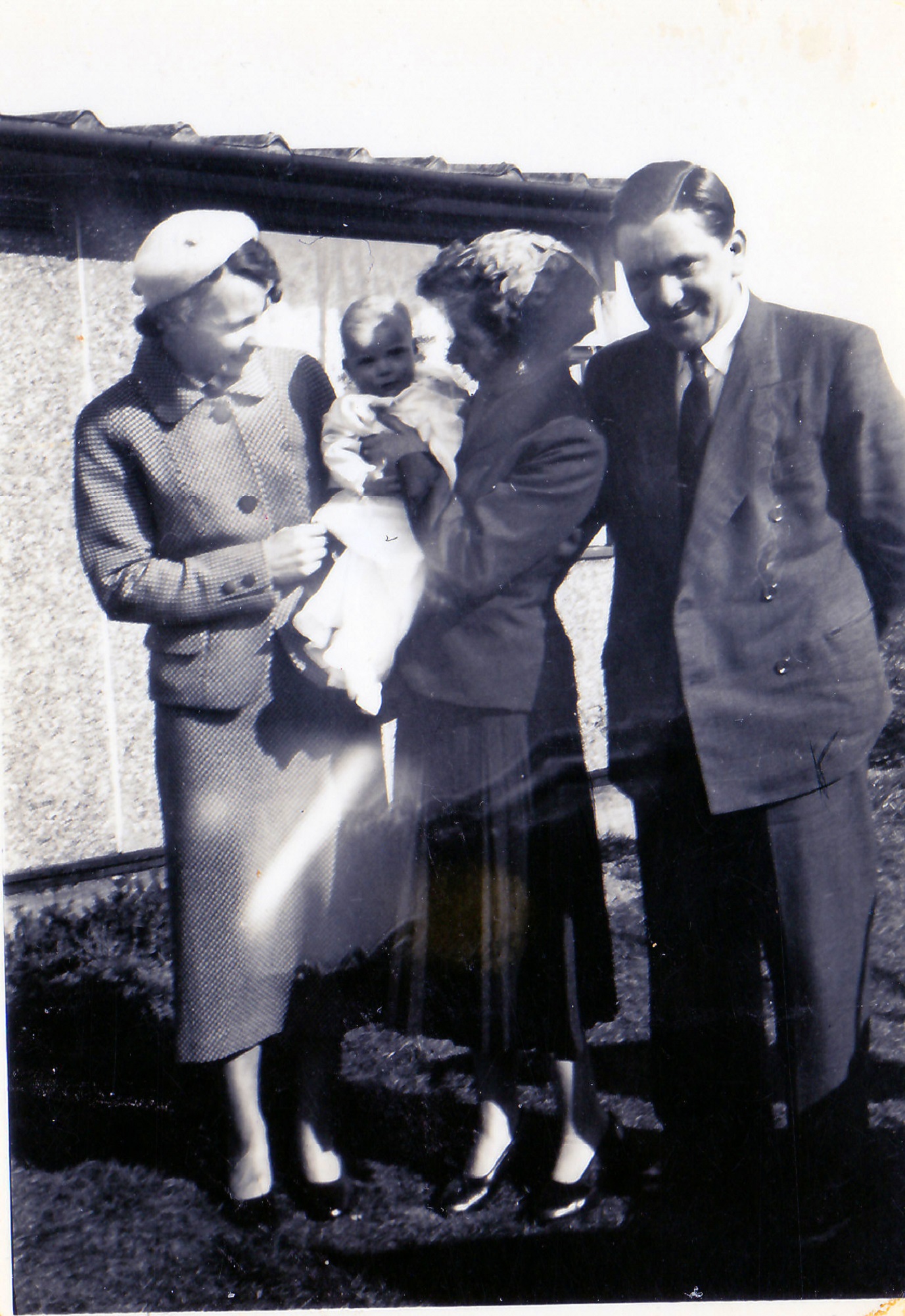 Christening & godparents, April 17th 1955. 70 Lockley Crescent, Hatfield, Hertfordshire