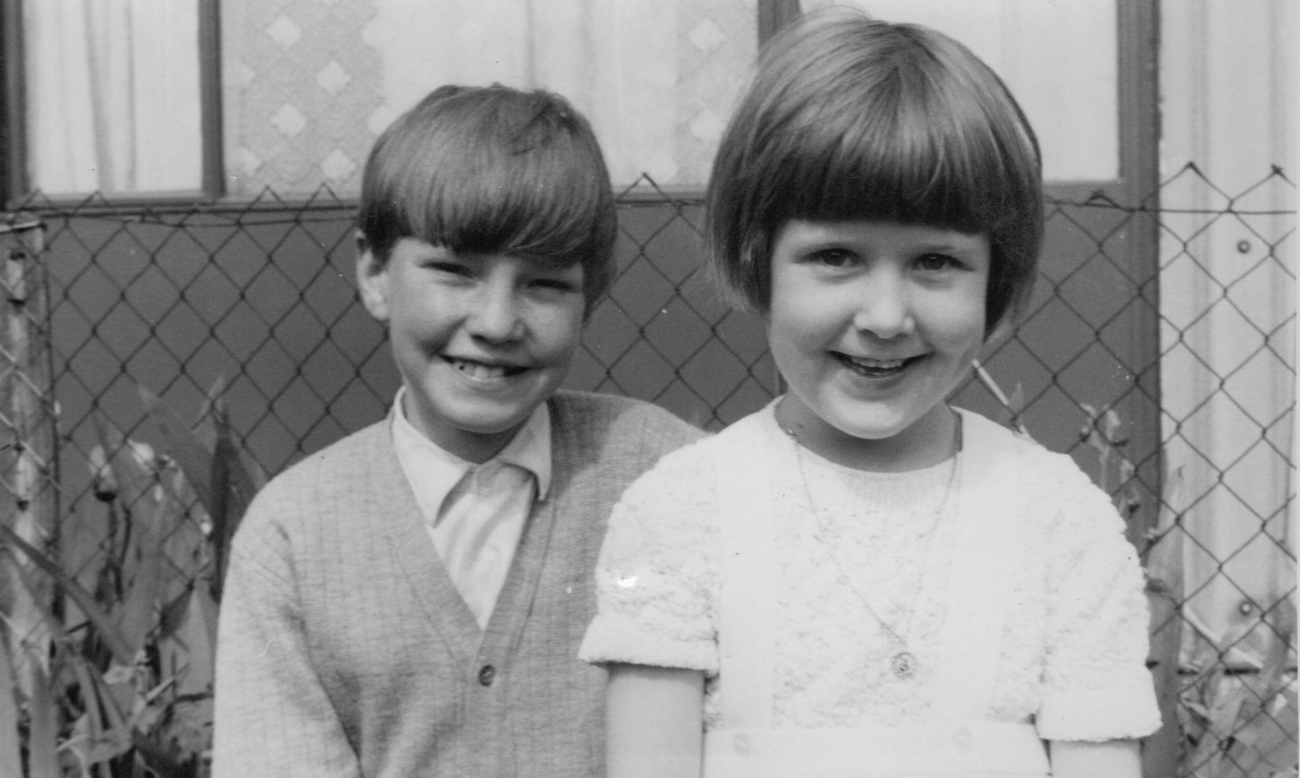 Nick and his cousin, Roding Avenue, Barking