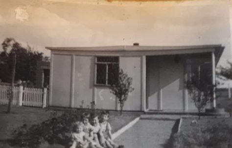 Brigitte and her family. Oostnieuwkerke, near Roeselare