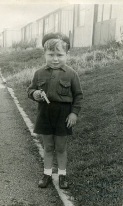 Taken was I was about three, with gun and a little bit too much weight. Llanelli Place, Fforestffach | Michael Mutton