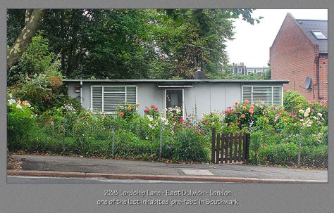 Photos of the final few prefabs in East Dulwich