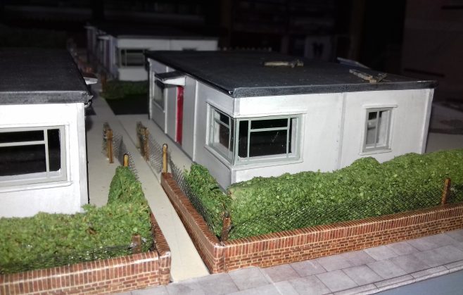 Models of Uni-Seco prefabs in Underhill Road, London SE22 | John Chinery