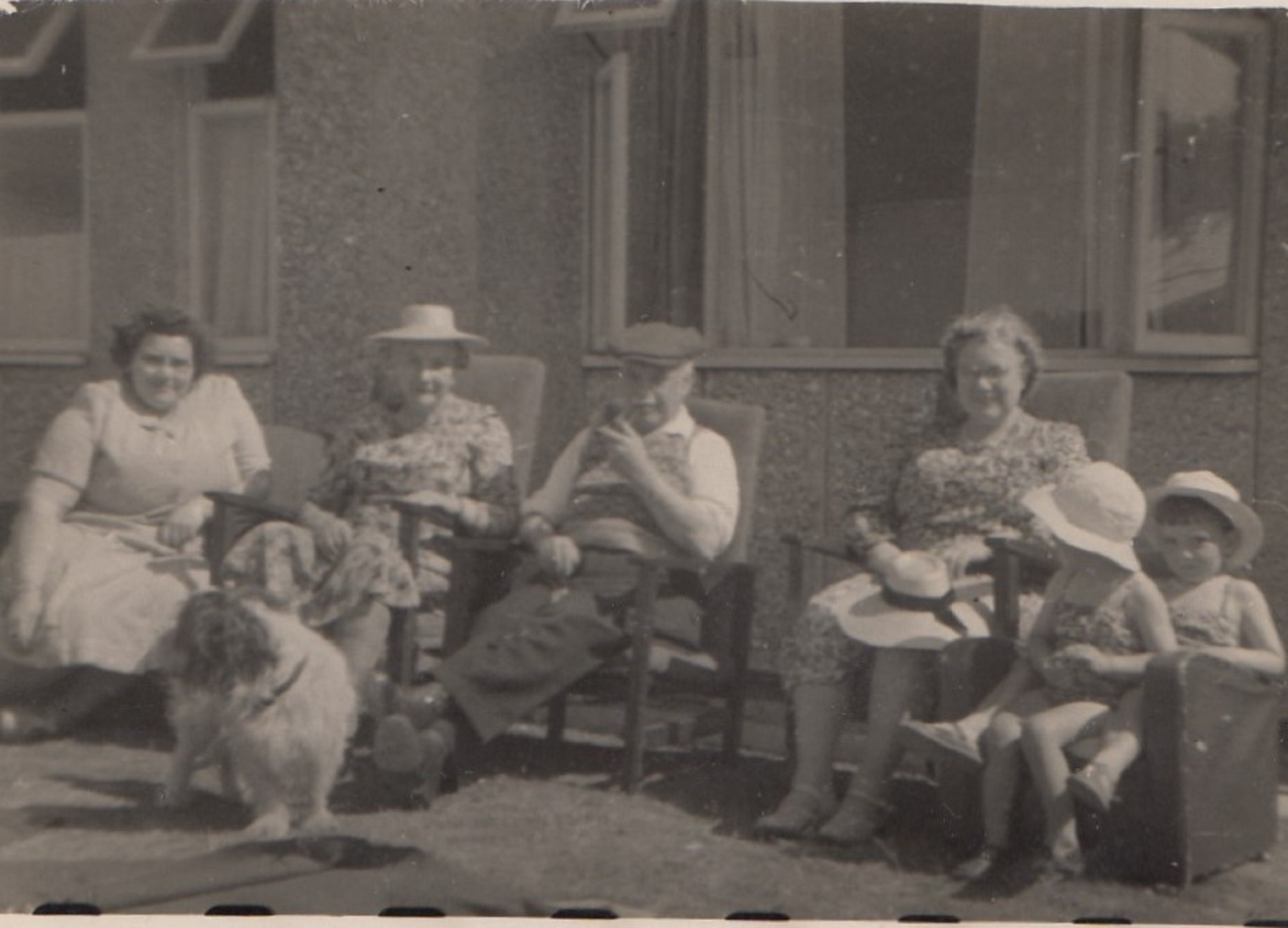 My grandparents and aunts. Tarran Way, Moreton