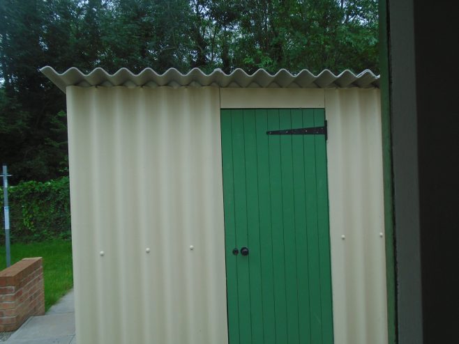 Facsimile shed, Wake Green Road prefab | Prefab Museum