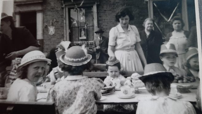 Coronation party, Hind Grove, Poplar, London E14